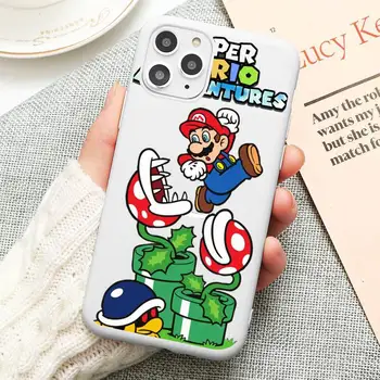 Vroče Igre Cartoon Super Mario Bros Primeru Telefon Za iphone 14 Plus 13 12 Mini 11 Pro Max X XS XS XR Bel Pokrov 3