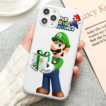 Vroče Igre Cartoon Super Mario Bros Primeru Telefon Za iphone 14 Plus 13 12 Mini 11 Pro Max X XS XS XR Bel Pokrov 4
