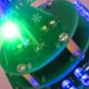 Vrtenje Glasbe, Pisane Božično Drevo Elektronski Komplet LED Vode, Svetlobe Drevo, Elektronskega DIY Proizvodnje Kit 2