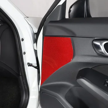Za 11. Honda Civic 2022 Ogljikovih Vlaken Avto Spredaj Notranja Vrata Plošča Nalepke Vrata Armrest Kritje Trim Nalepko Pribor, 5