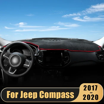 Za Jeep Compass 2017 2018 2019 2020 Avto Nadzorna Plošča Pokrov Sonce Odtenek Izognili Svetlobe Mat Armaturne Plošče Preprogo Notranja Oprema