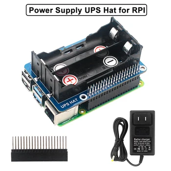 Za Raspberry Pi UPS Napajalni Modul GPIO Pin 5V Oskrbe Stabilen Izhodni tok Klobuk za Raspberry Pi 4B/3B+/3B Ni Baterija