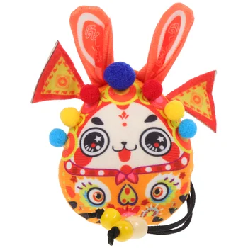 Zajec Leto Kitajski Polnjene Newtoy Zodiacmascot Zajček Ornament Plushlunar Darilo Živali, Obešanje Pomladni Festival Odlikovanja