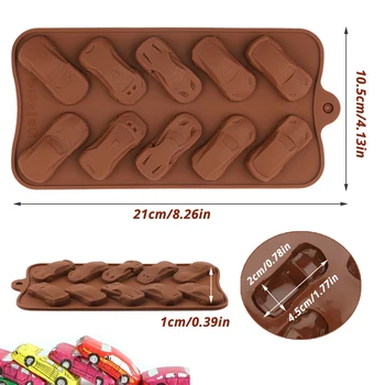 Čokolada silikonski Kalup DIY Non-Stick Vaflji Blok Plesni Jelly Candy, zaradi Česar Orodje, Fondat Torto Peko Dekorativni Material 4