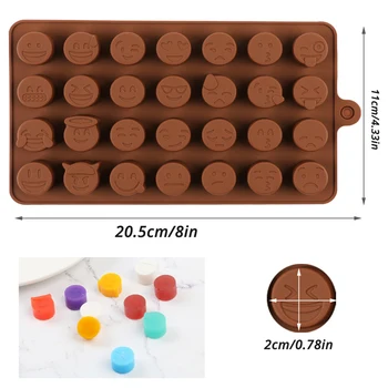 Čokolada silikonski Kalup DIY Non-Stick Vaflji Blok Plesni Jelly Candy, zaradi Česar Orodje, Fondat Torto Peko Dekorativni Material 5