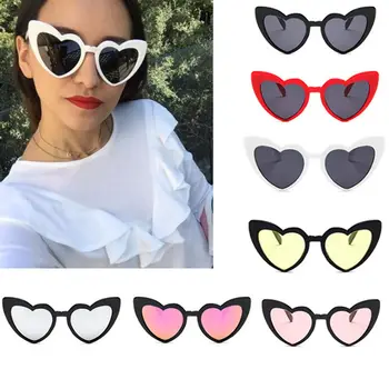 Ženske Osebnosti Srčkan Trend Nerednih v obliki Srca PC Multi-barvni Neobvezno Velik Okvir AC Pisane Leče Prostem sončna Očala